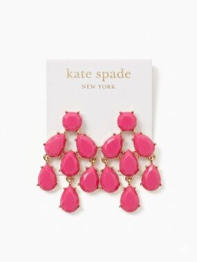 kate spade Pink Teardrop Chandelier Earrings